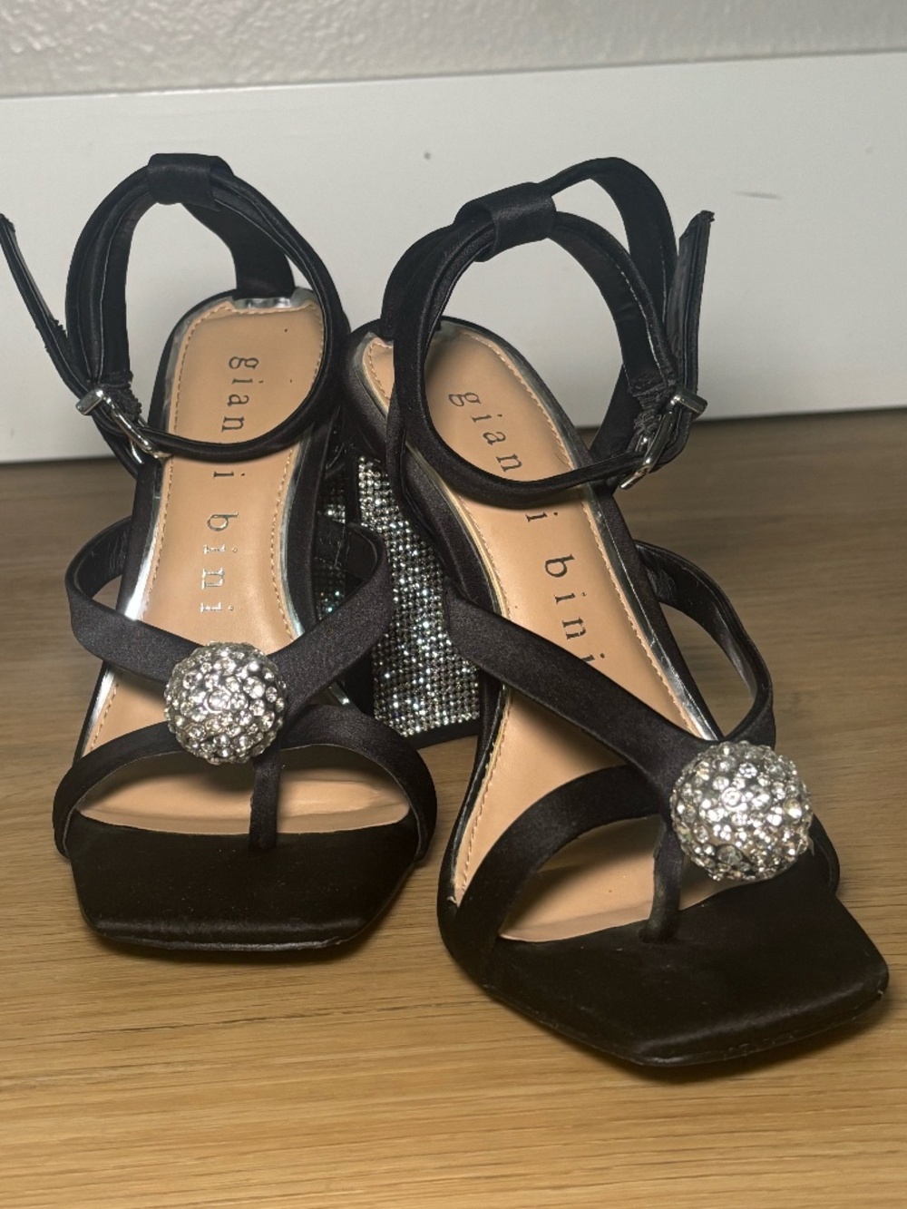 Gianni Bini Strappy Sparkly Heels